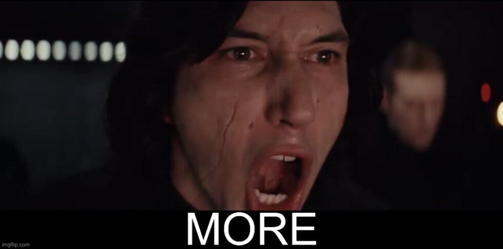 Kylo Ren shouting More